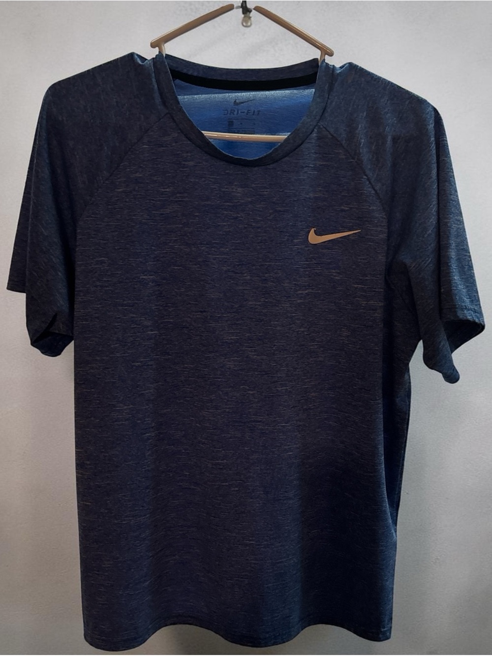 Nike Men’s Dri-FIT Heathered Blue Athletic T-Shirt
